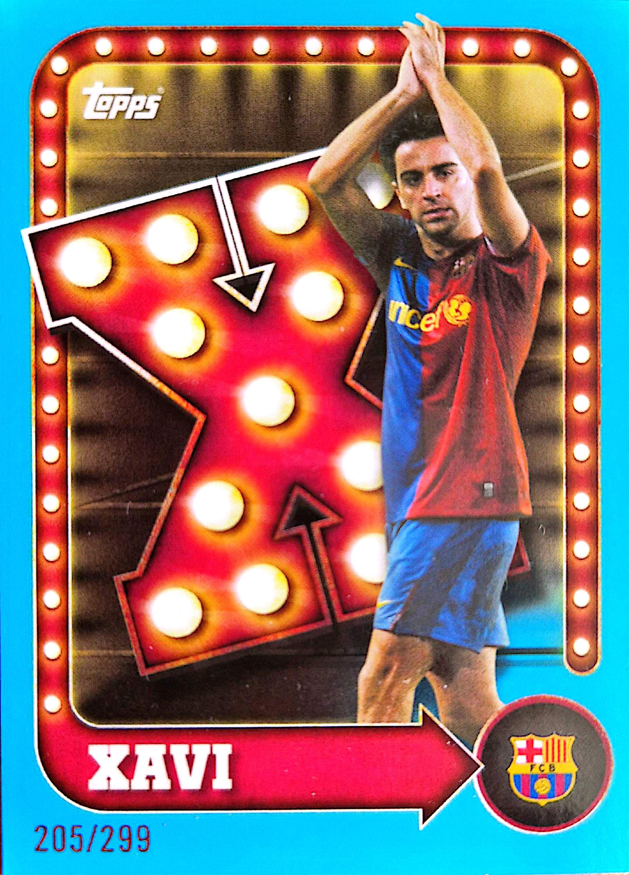 Xavi topps tin fcb